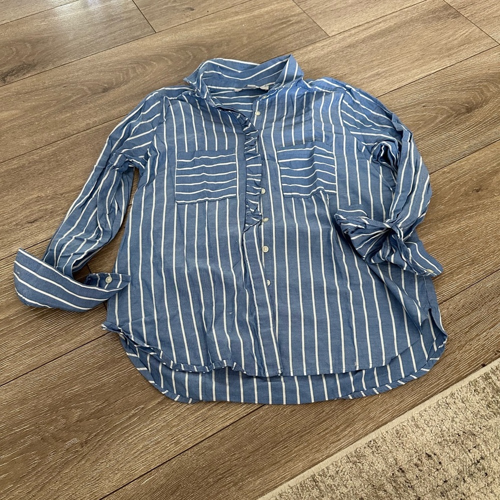 Blue Striped  Shirt
